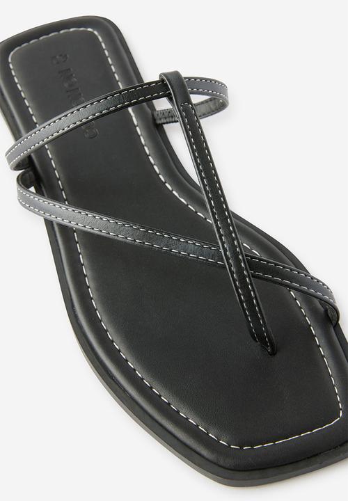 Cotton On - Byron Strappy Slide - black
