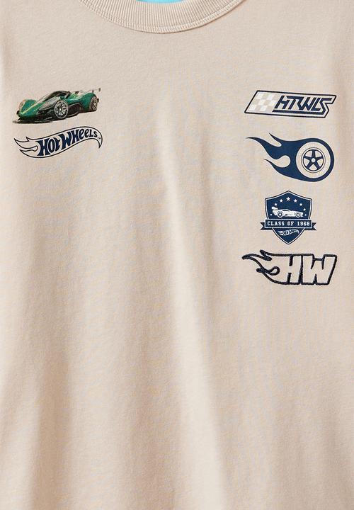 Cotton On - Licensed Drop Shoulder Short Sleeve Tee - Lcn Mat Rainy Day/Hotwheels Auto Club