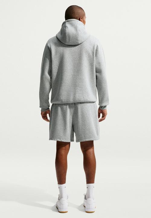 Nike - Nsw Club Frech Terry Flow Shorts - Dk Grey Heather/Lt Smoke Grey/White