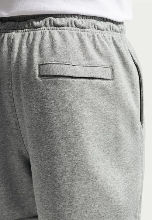 Nike - Nsw Club Frech Terry Flow Shorts - Dk Grey Heather/Lt Smoke Grey/White
