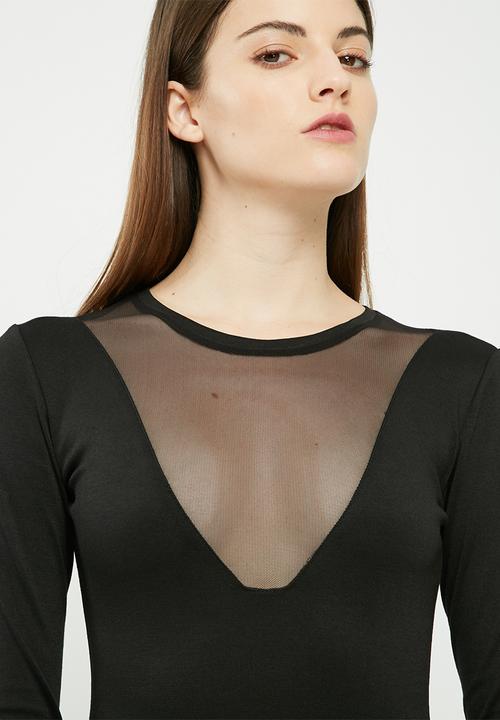 dailyfriday - Mesh inset bodysuit