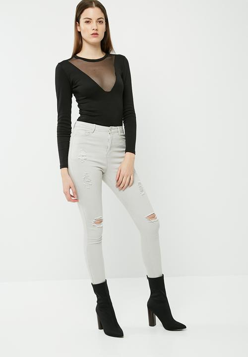 dailyfriday - Mesh inset bodysuit