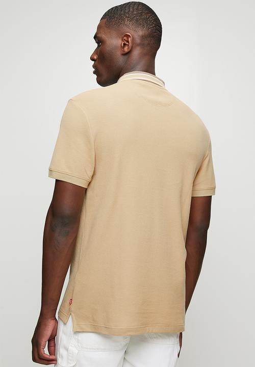 Levi’s® - Honeycomb zip polo - khaki / beige