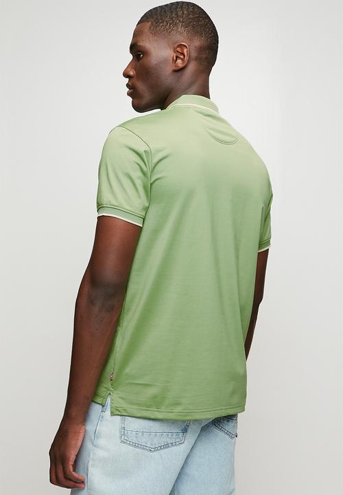 Levi’s® - Broad zip placket polo - green