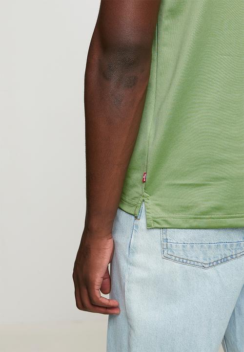 Levi’s® - Broad zip placket polo - green