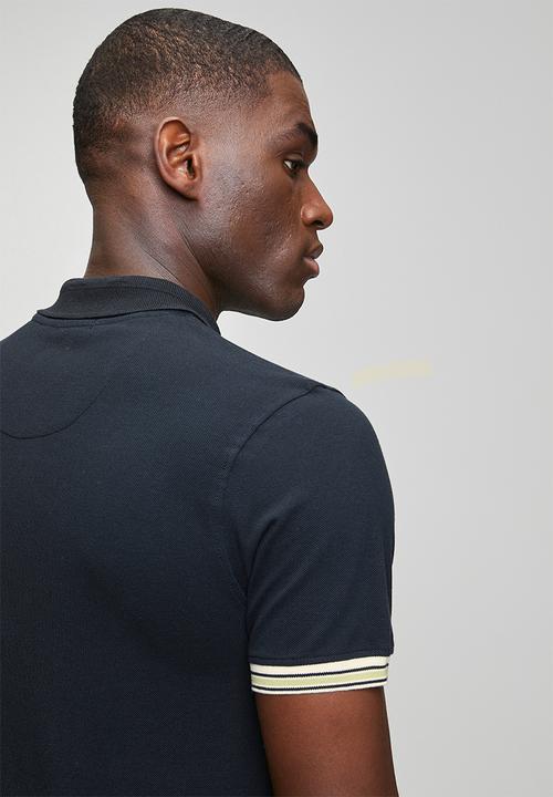 POLO - Contrast Placket Golfer - Navy