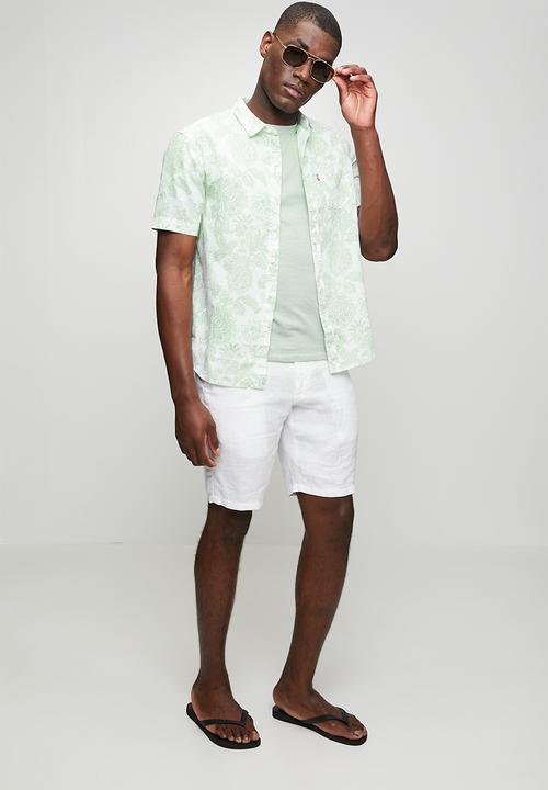 Levi’s® - Short sleeve classic sunset pkt shirt - white / off white