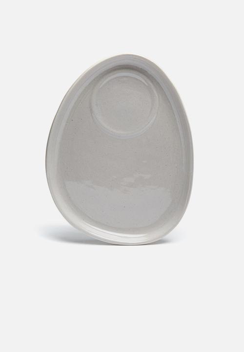Urchin Art - Mug platter set - grey
