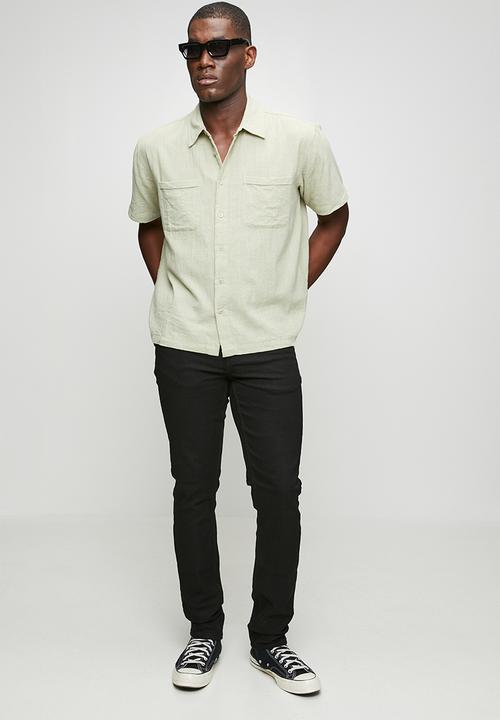 Only & Sons - Loom Twill Slim Fit Chino Pants - Black