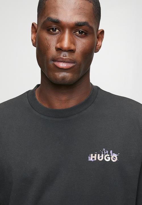 HUGO - Noxwash back print - Black