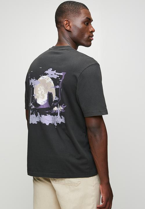 HUGO - Noxwash back print - Black