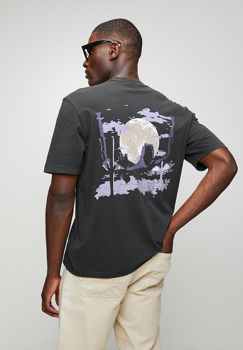 HUGO - Noxwash back print - Black