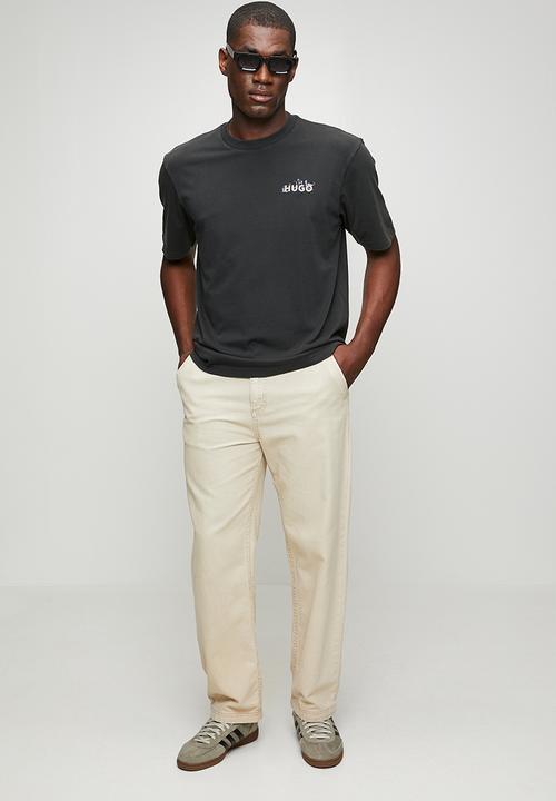 HUGO - Noxwash back print - Black