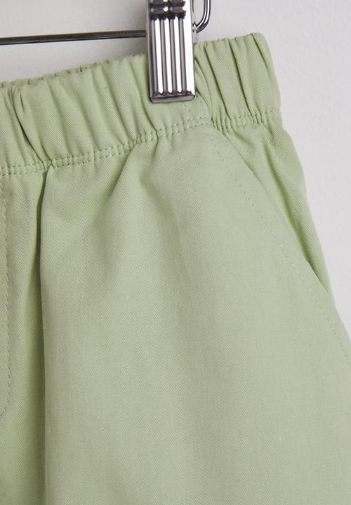Pop Candy - Daisy placement tee with shorts - light purple/green