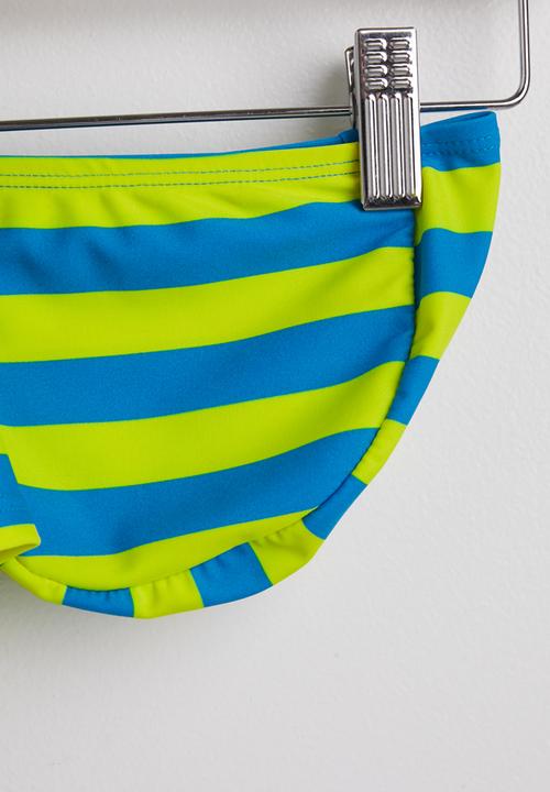Pop Candy - 2 Piece swimwear set - blue/yellow stripes