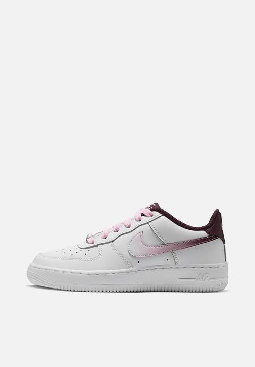 Nike - Air force lv8 grade school - white/burgundy crush/pink foam