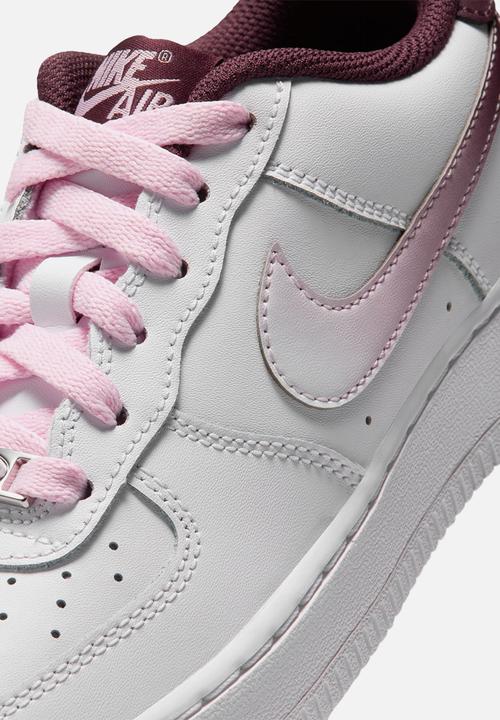 Nike - Air force lv8 grade school - white/burgundy crush/pink foam