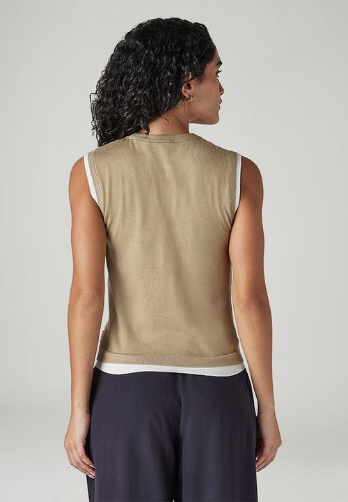 Levi’s® - WT Natasha Twofer Vest - Beige