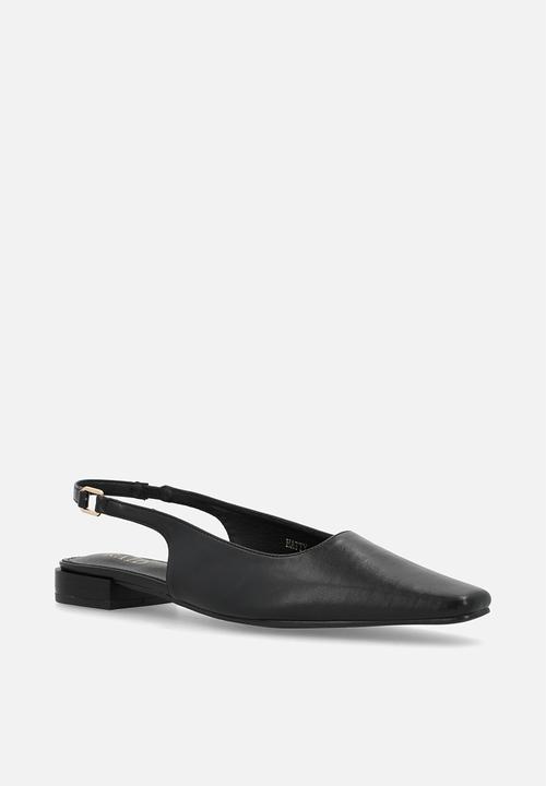 Raid London - Hatty block heel slingback - black