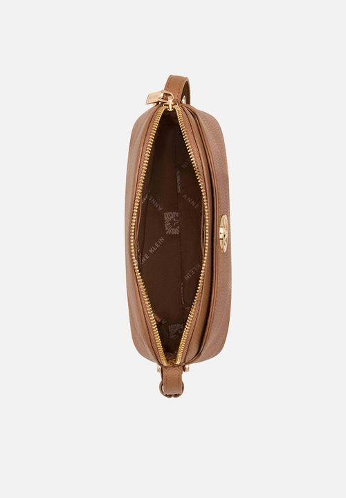 Anne Klein - Dome Crossbody with Detachable Card Case - Mocha