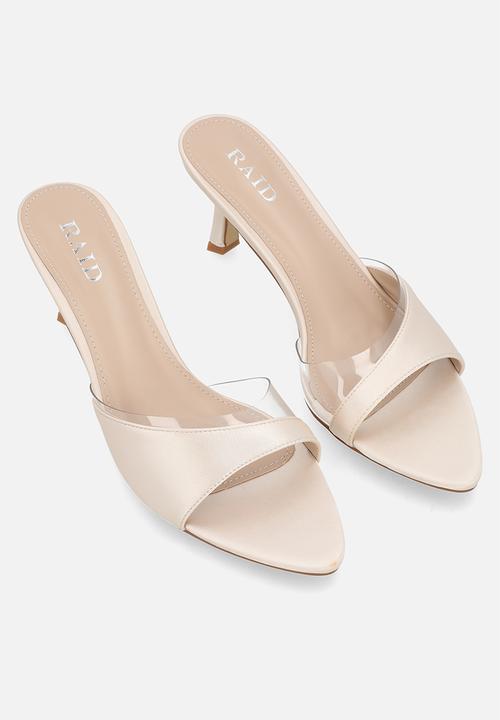 Raid London - Laira stiletto heel mule - neutral