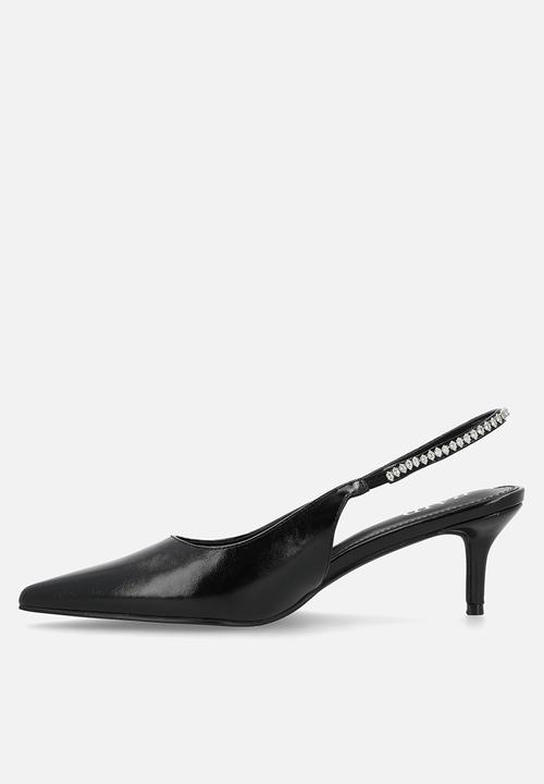 Raid London - Fienna stiletto heel slingback - black