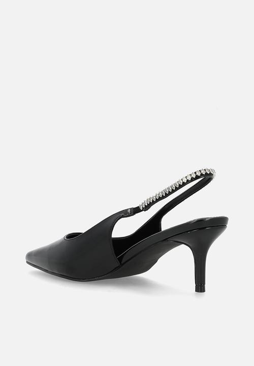 Raid London - Fienna stiletto heel slingback - black