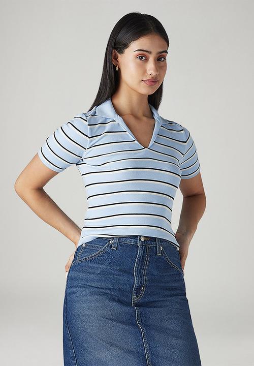 Levi’s® - V-Neck Polo Ribbed - Blue