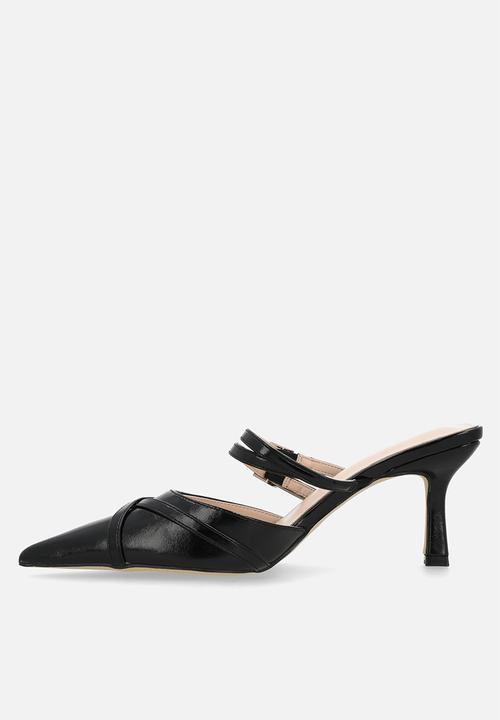 Raid London - Freesia stiletto heel mule - black patent