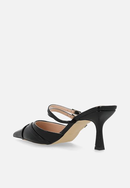 Raid London - Freesia stiletto heel mule - black patent