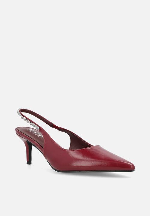 Raid London - Fienna stiletto heel slingback - burgundy