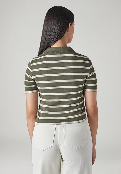 Levi’s® - V-Neck Polo Ribbed - Green