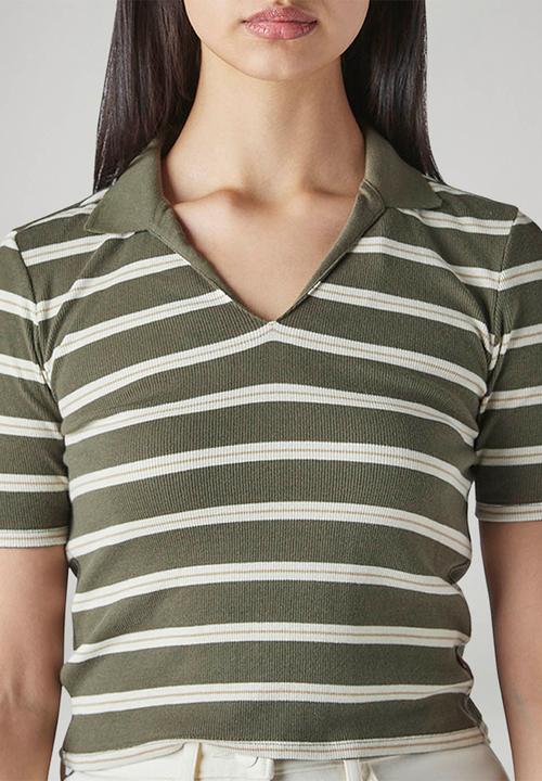 Levi’s® - V-Neck Polo Ribbed - Green
