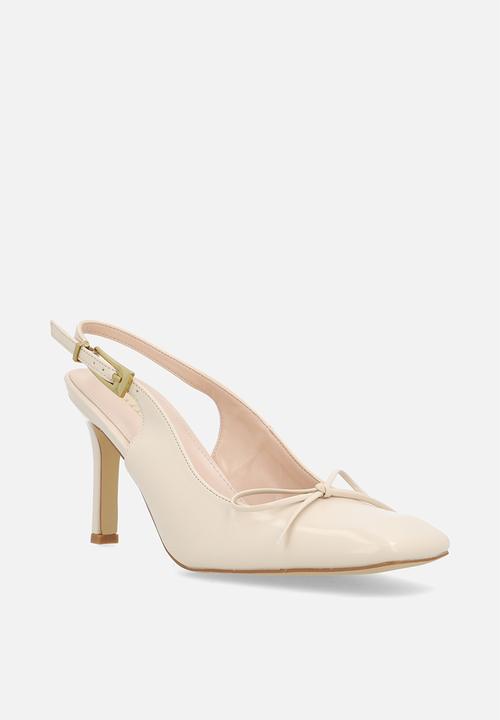 Raid London - Novalie stiletto heel slingback - cream