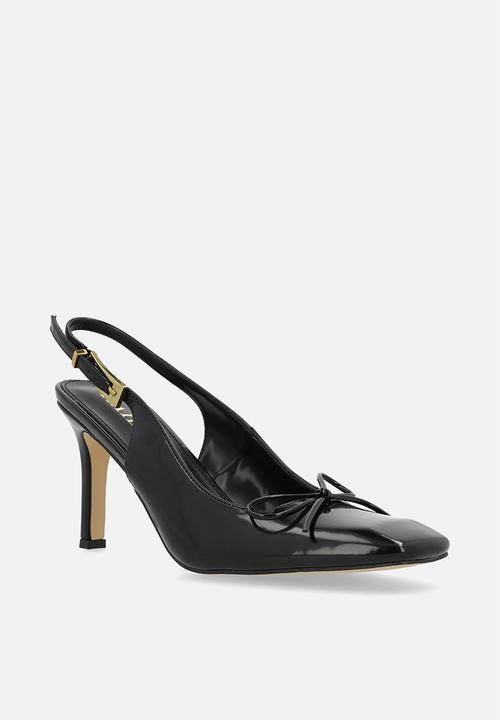Raid London - Novalie stiletto heel slingback - black