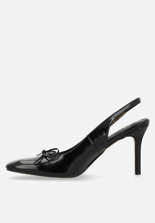 Raid London - Novalie stiletto heel slingback - black