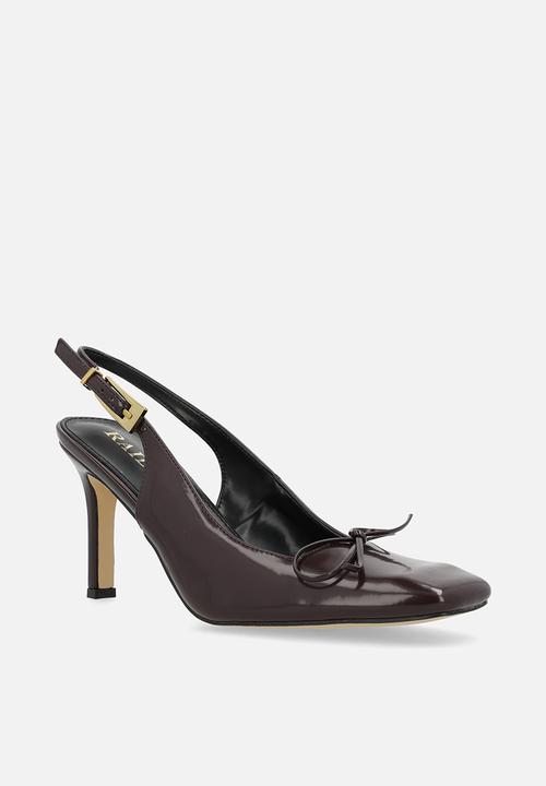 Raid London - Novalie stiletto heel slingback - brown