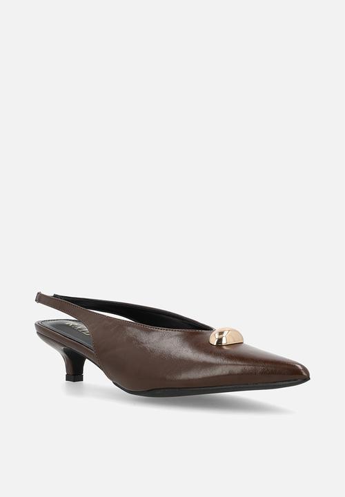 Raid London - Terra slingback heel - brown