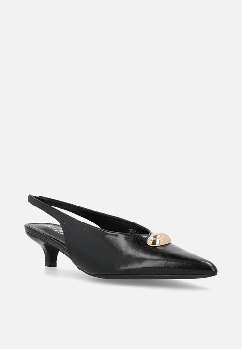 Raid London - Terra slingback heel - black