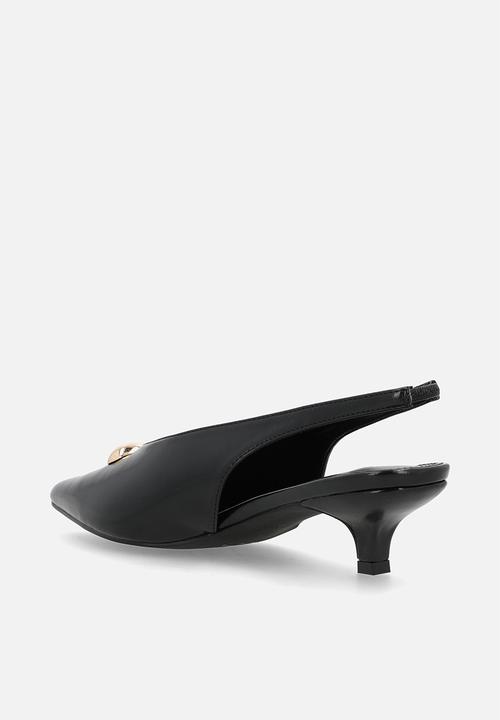 Raid London - Terra slingback heel - black