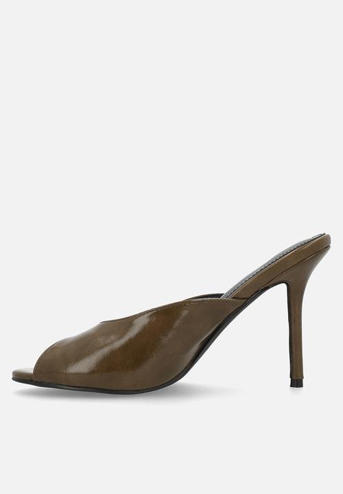 Raid London - Elana stiletto heel mule - brown