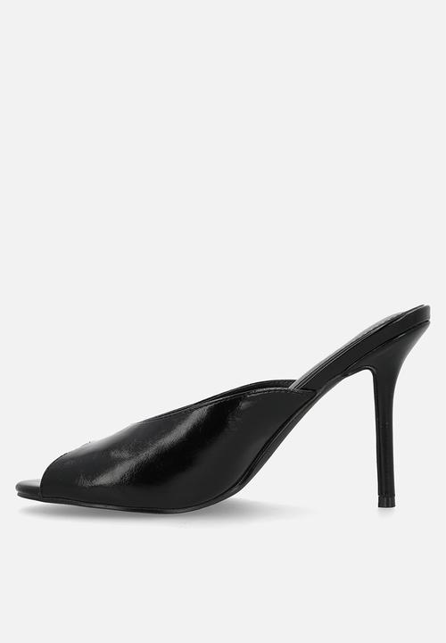 Raid London - Elana stiletto heel mule - black