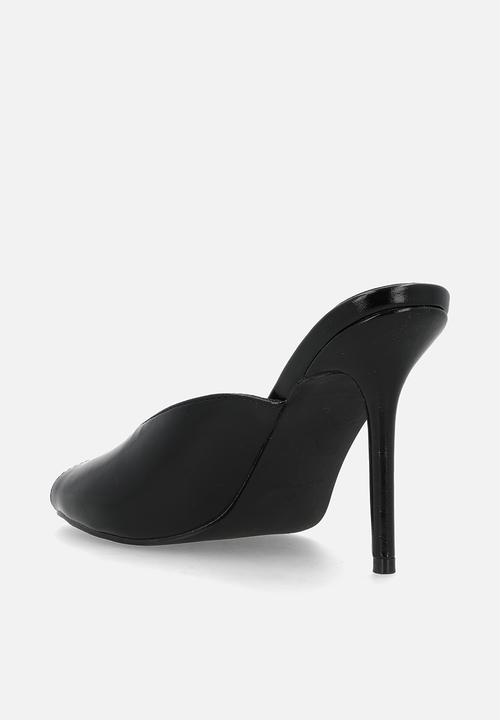 Raid London - Elana stiletto heel mule - black