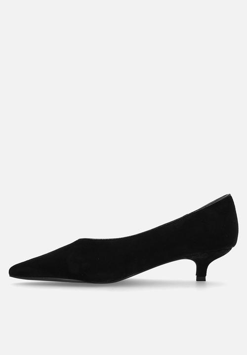 Raid London - Calla court heel - black suede