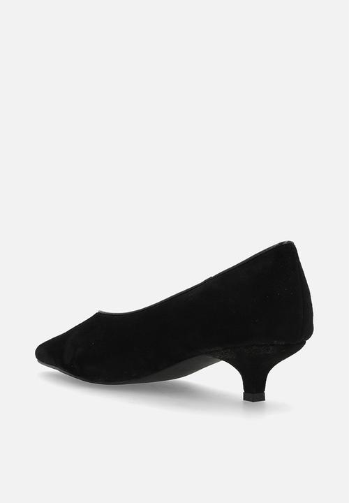 Raid London - Calla court heel - black suede