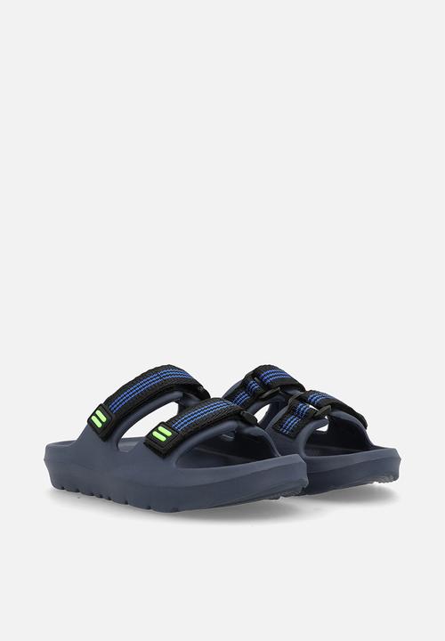 Pop Candy - Hook-and-loop strap slides - navy