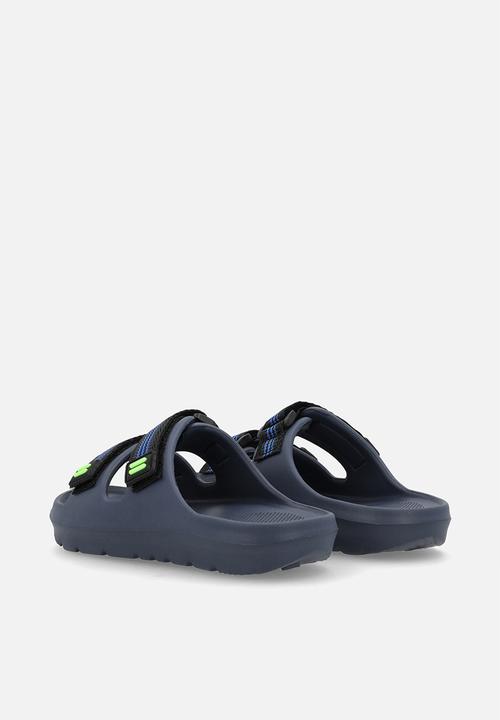 Pop Candy - Hook-and-loop strap slides - navy