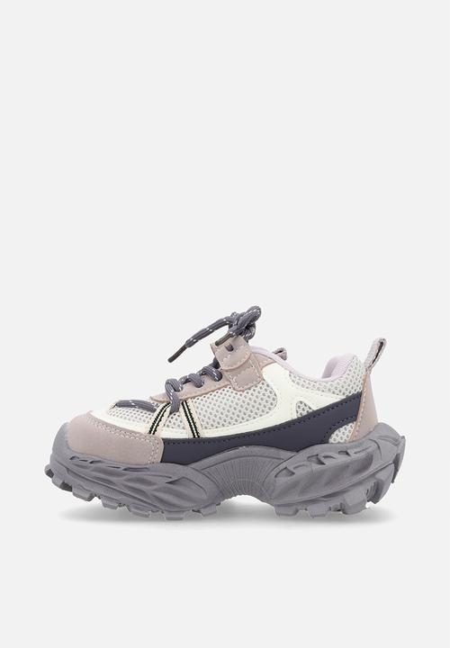 Pop Candy - Chunky sole athletic sneakers - grey/multi