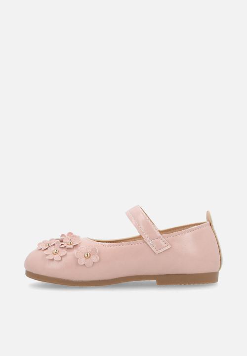 Pop Candy - Floral applique pumps - pink