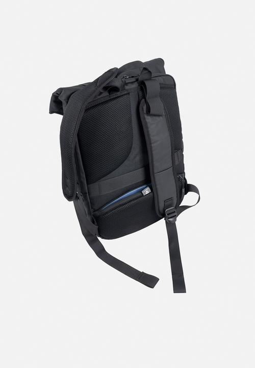 Cellini - Sidekick water resistant fold over backpack - black